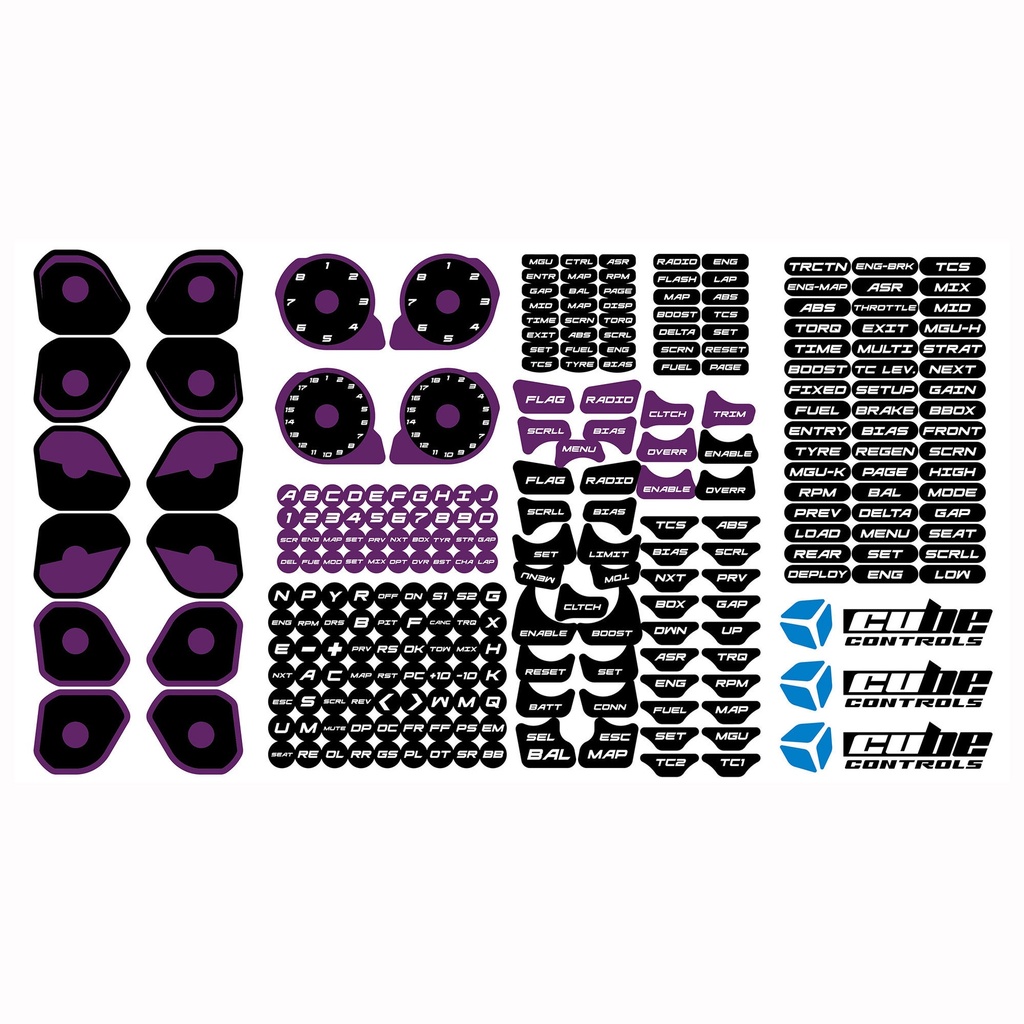 Cube Controls Custom Steering Wheel Stickers