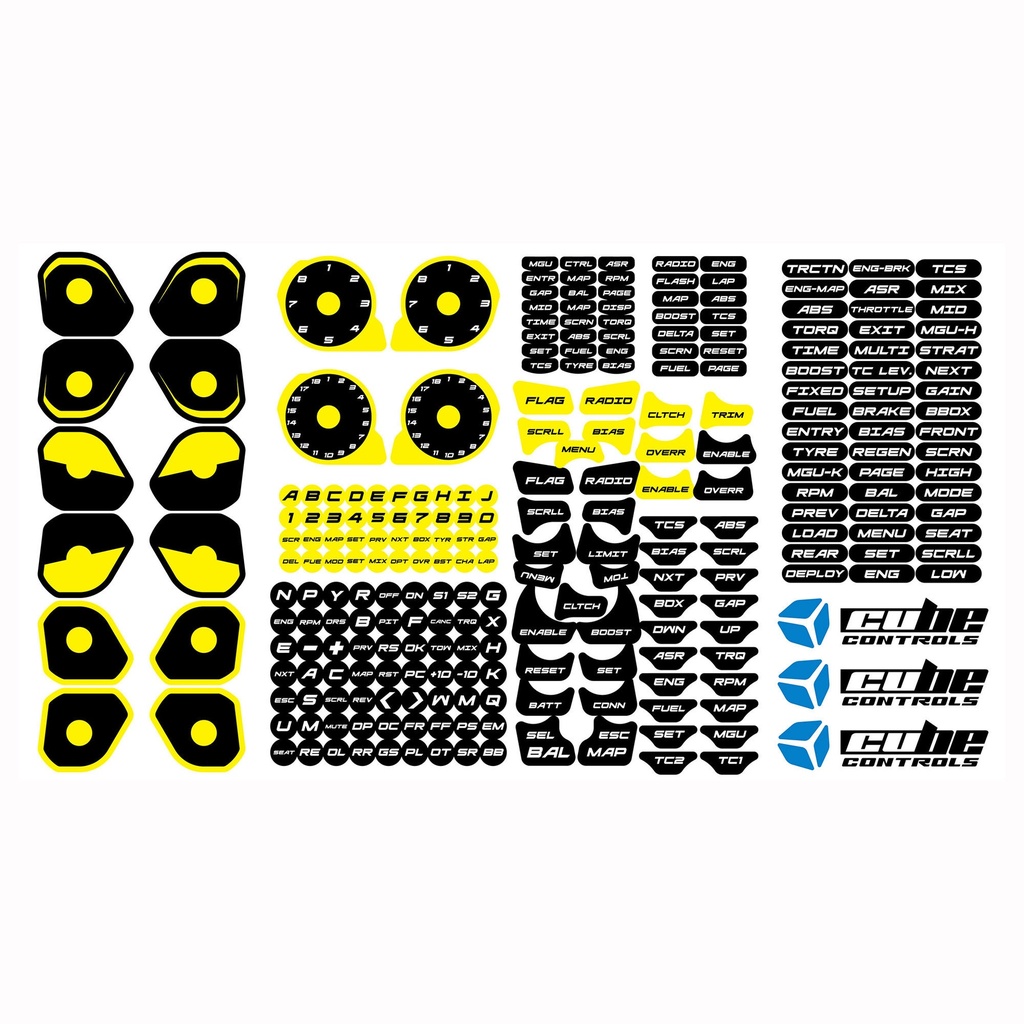 Cube Controls Custom Steering Wheel Stickers