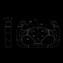Cube Controls GT Zero Rubber Rim Steering Wheel