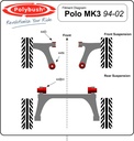 Polybush Front - Wishbone, Rear Bush (44N)