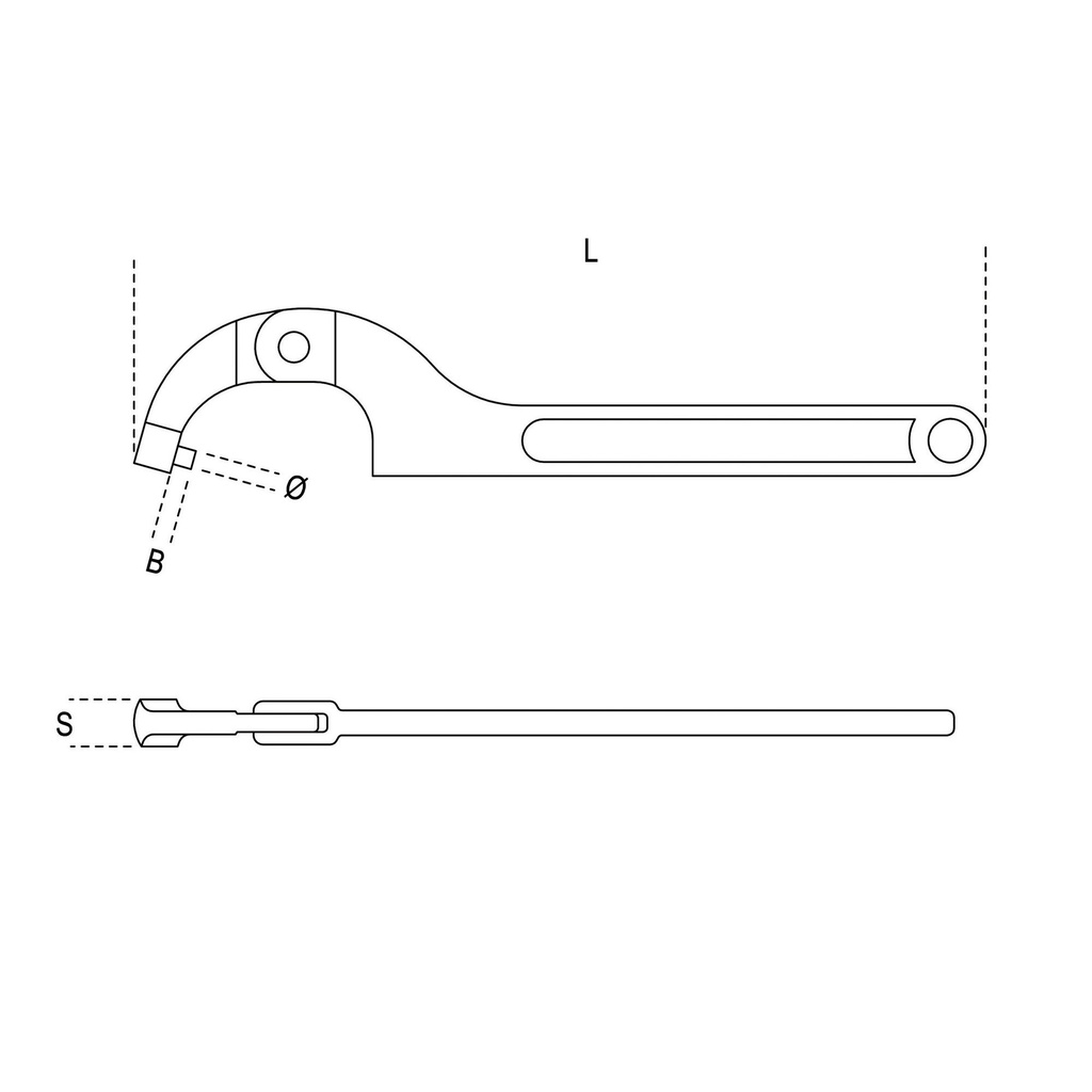 Beta Hook Wrenches with Round Noses for Ring Nuts - 99ST