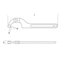 Beta Hook Wrenches with Round Noses for Ring Nuts - 99ST