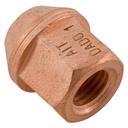 A I Tech Coppered Steel Open Wheel Nut