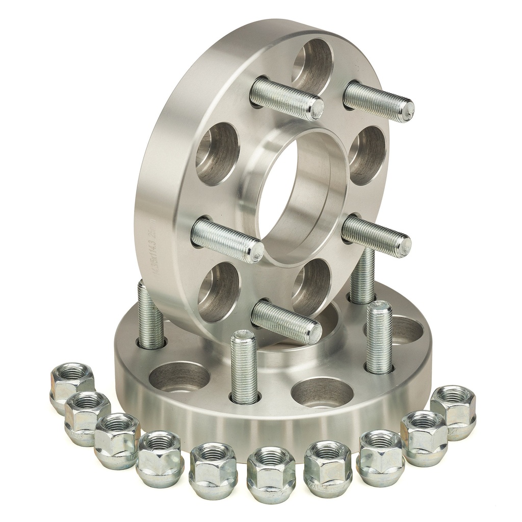 Hub Buddies Bolt To Hub Wheel Spacer Kit With Studs - 25mm Pair
