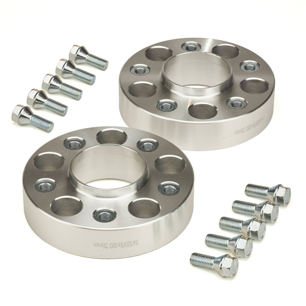 Hub Buddies Bolt To Hub Wheel Spacer Kit With Studs / Nuts - 35mm Pair