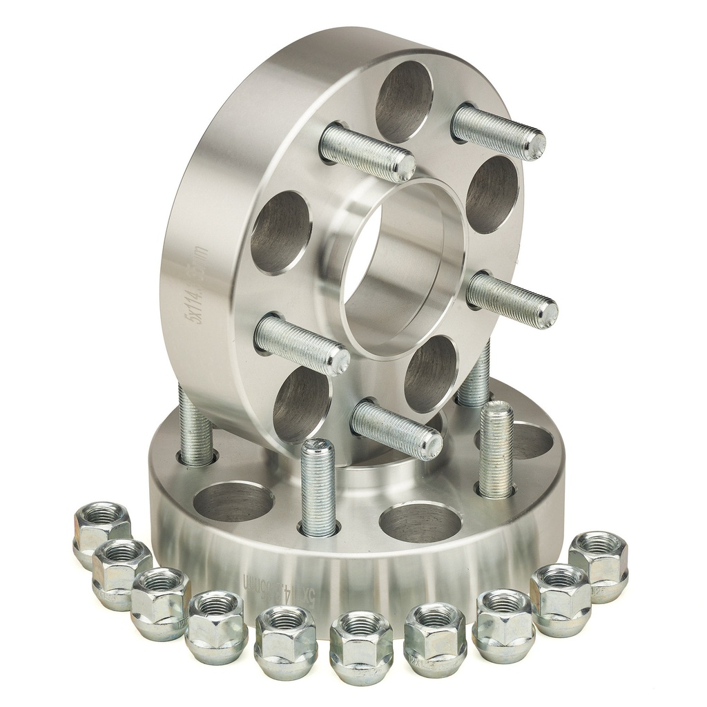 Hub Buddies Bolt To Hub Wheel Spacer Kit With Studs / Nuts - 35mm Pair