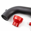 Forge Open Cone Filter Induction Kit With Red Silicone Hoses
