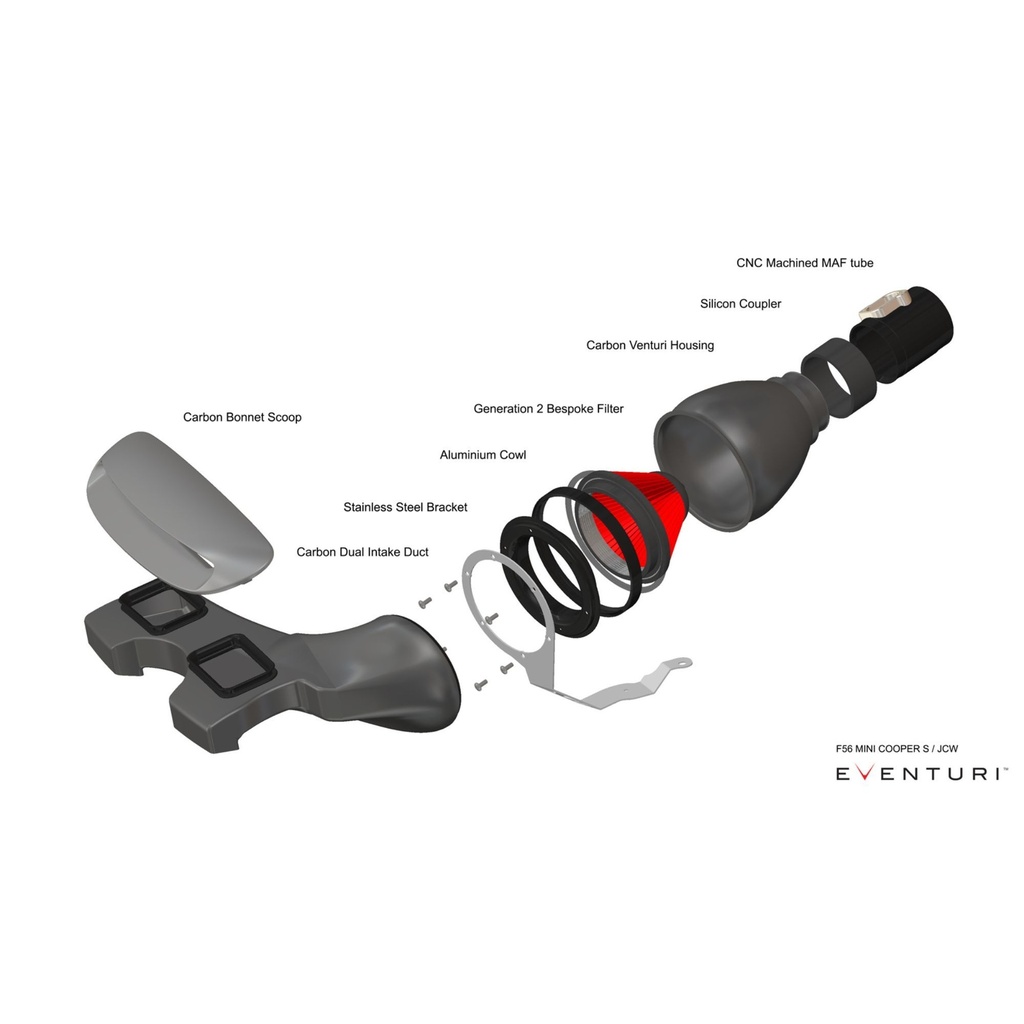 Eventuri Intake System With Carbon Fibre Scoop