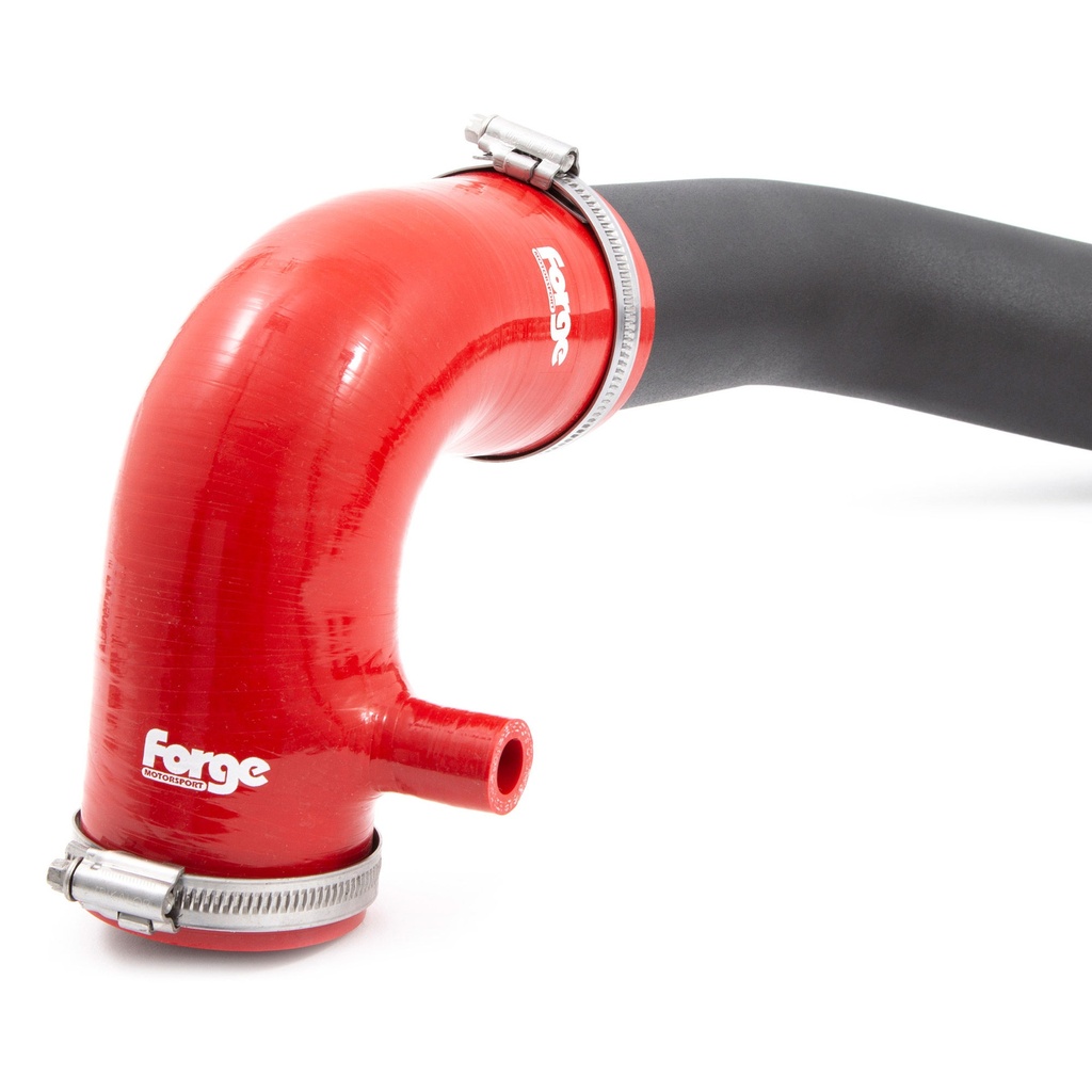 Forge Induction Kit Black Hard Pipe With Red Silicone Hoses