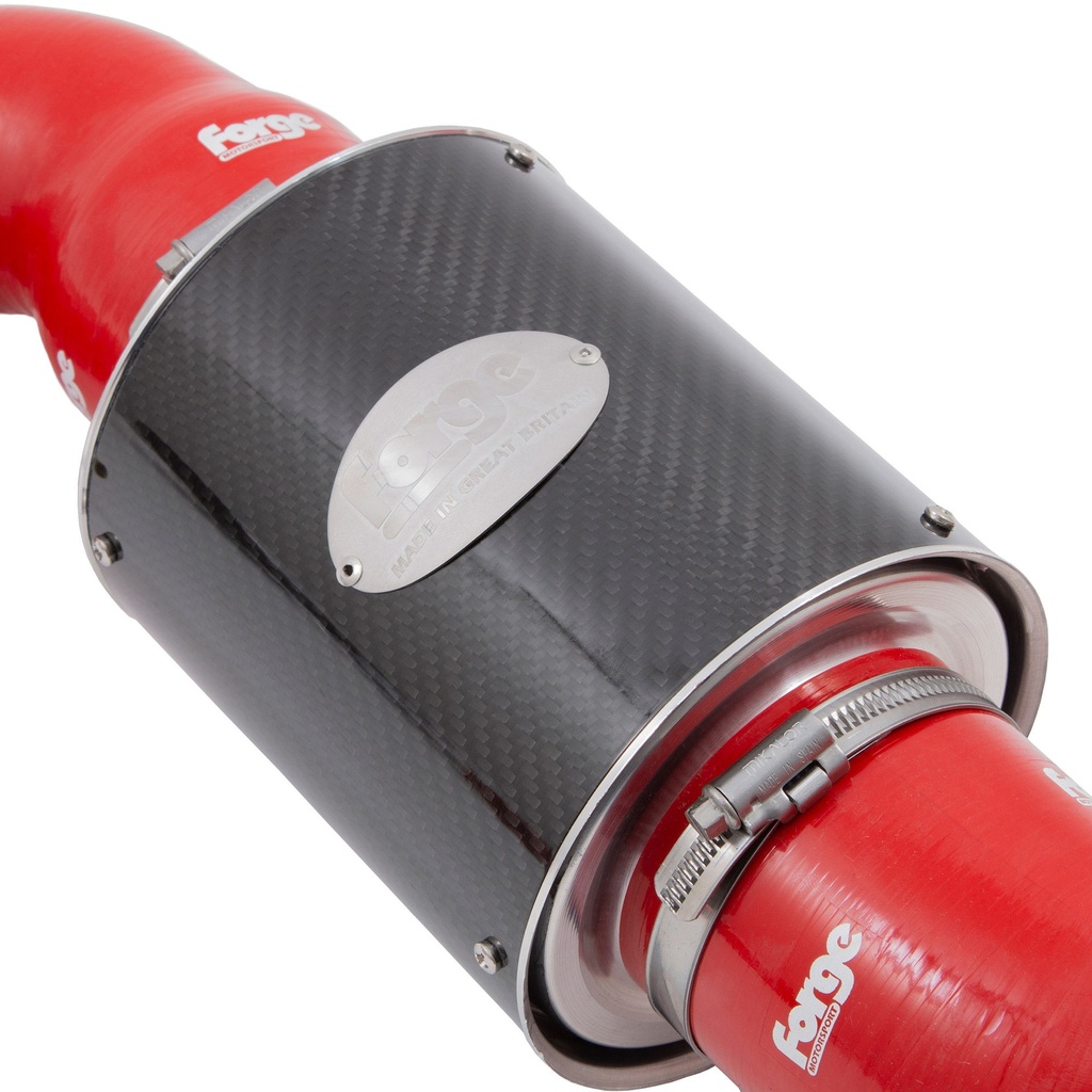 Forge Induction Kit Black Hard Pipe With Red Silicone Hoses