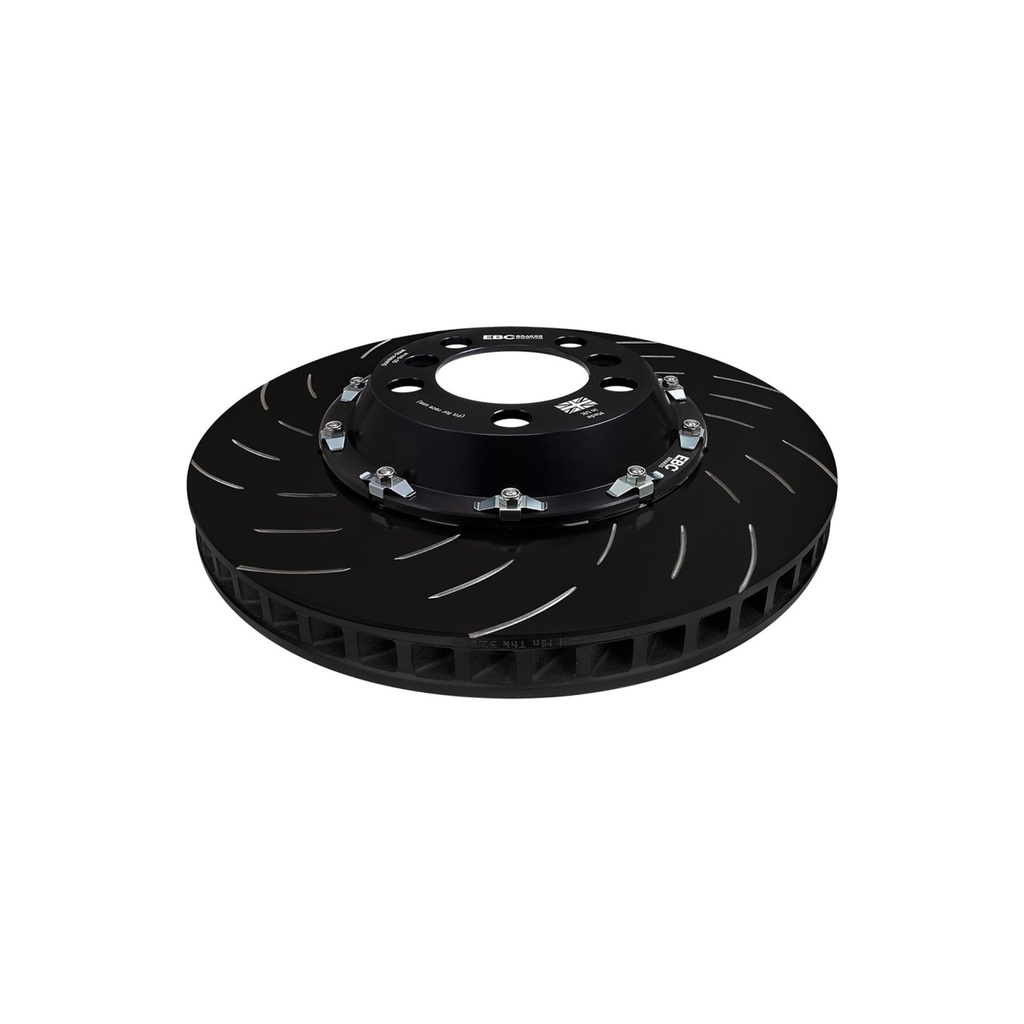 EBC Brakes Swept Groove 2-Piece Fully Floating Disc Kit With Yellowstuff Pads