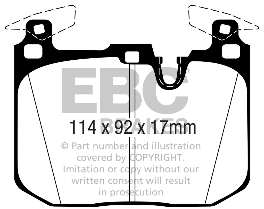 EBC Brakes Swept Groove 2-Piece Fully Floating Disc Kit With Yellowstuff Pads