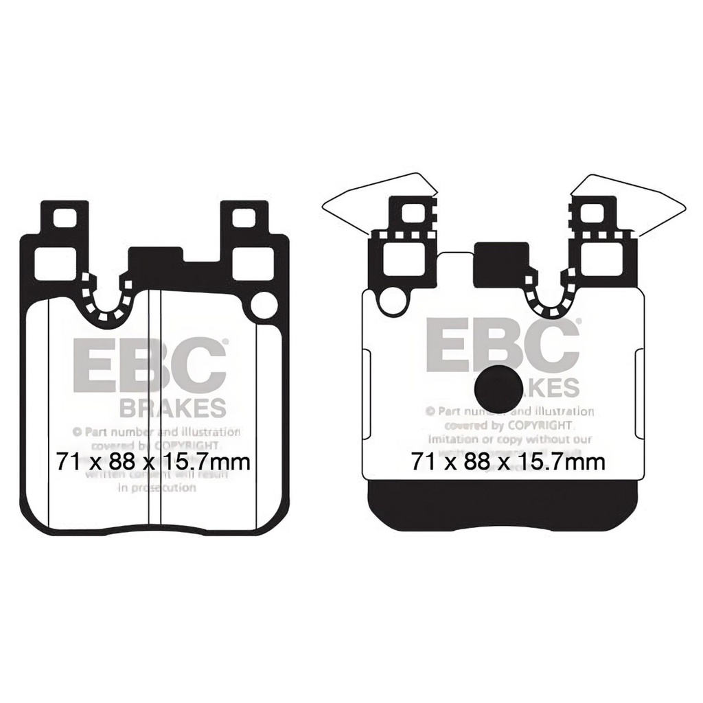 EBC Brakes Swept Groove 2-Piece Fully Floating Disc Kit With Yellowstuff Pads