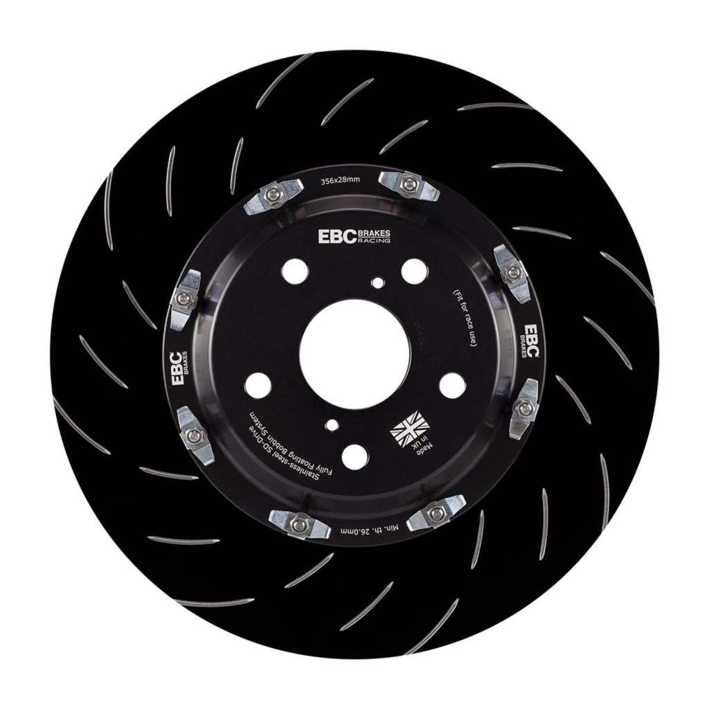 EBC Brakes Swept Groove 2-Piece Fully Floating Disc Kit With Bluestuff NDX Pads