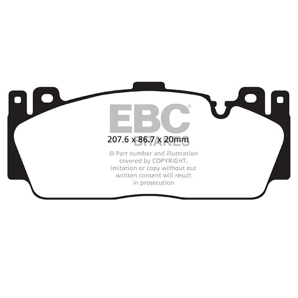EBC Brakes Swept Groove 2-Piece Fully Floating Disc Kit With Bluestuff NDX Pads