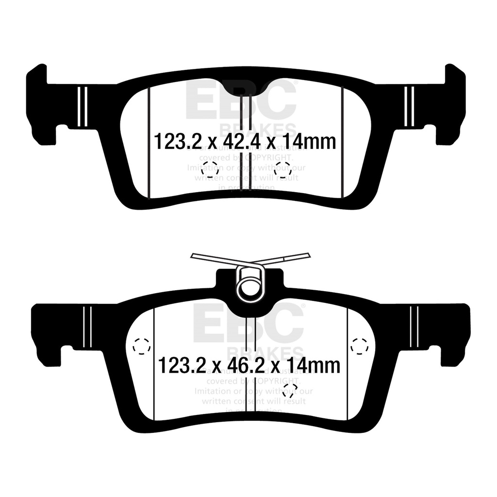 EBC Brakes Yellowstuff Performance Brake Pads
