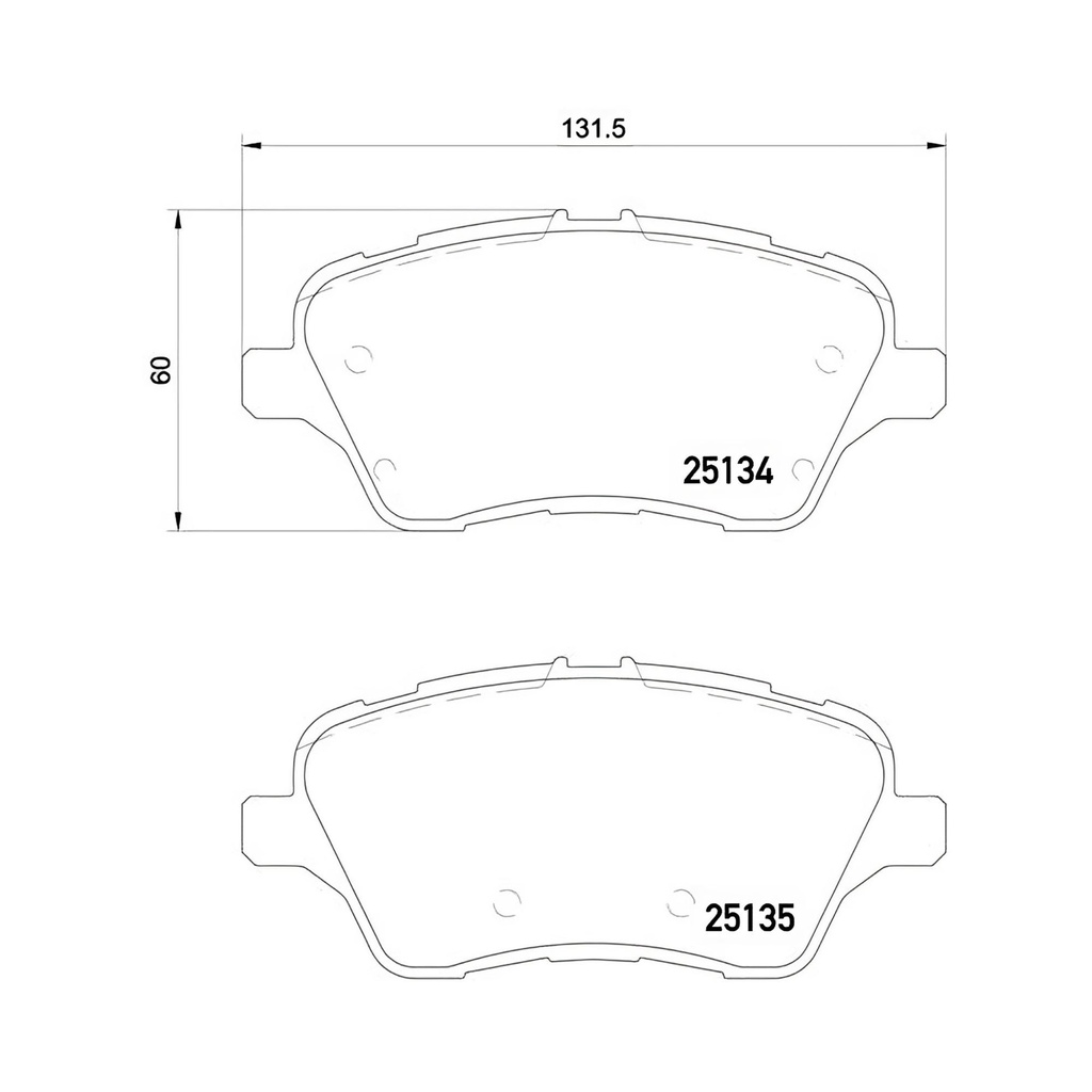 Brembo OE Replacement Brake Pads