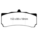 EBC Brakes Big Brake Kit Replacement Bluestuff NDX Brake Pads