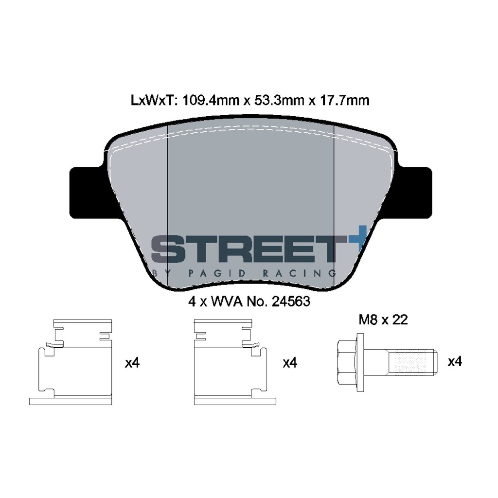Pagid STREET+ Brake Pads