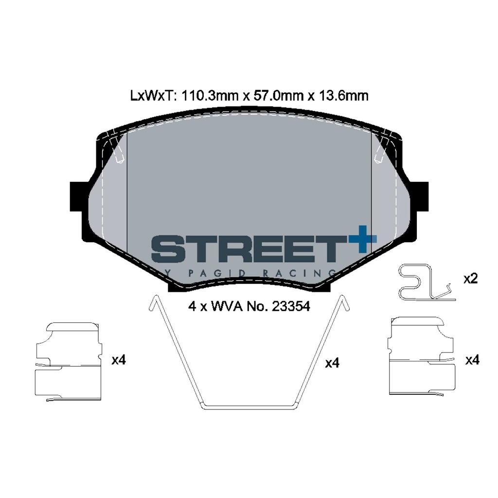 Pagid STREET+ Brake Pads