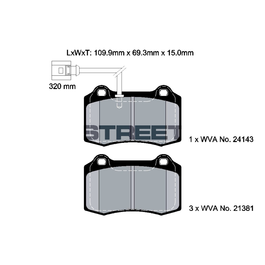 Pagid STREET+ Brake Pads