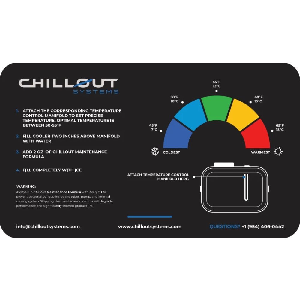 ChillOut Motorsports Spare Temperature Control System For Ice Box Driver Cooler