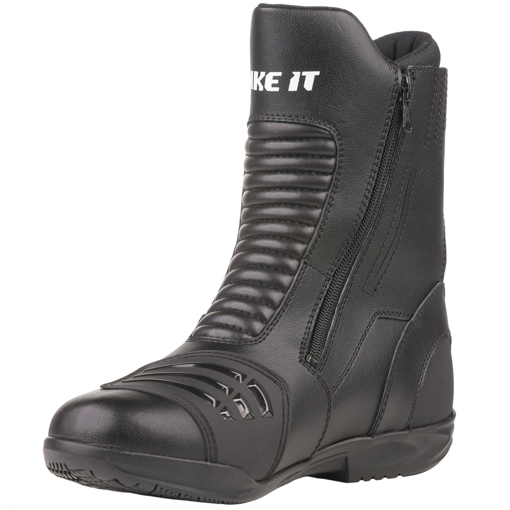 Bike-It Preto Waterproof Motorcycle Boots