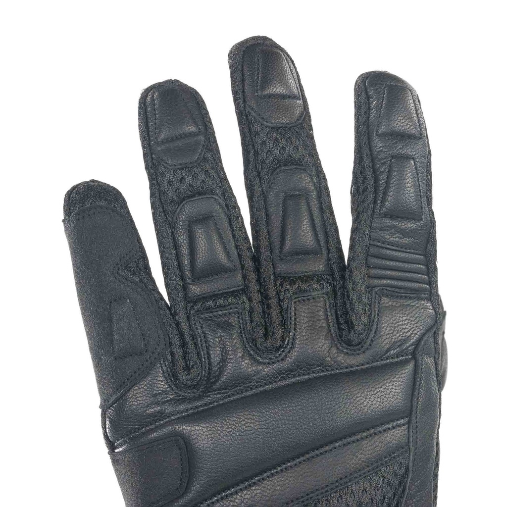 Bike-It Triple Black Air Motorcycle Gloves
