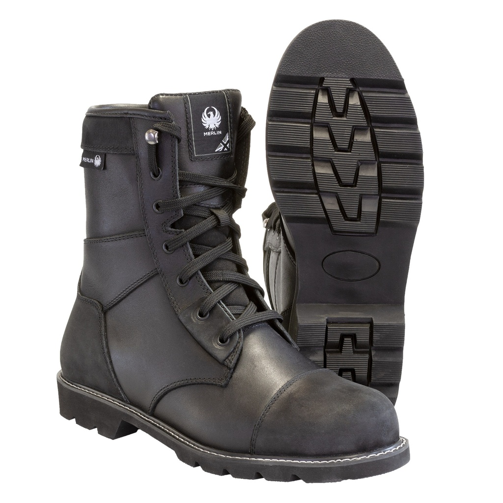 Merlin Bandit D3O Leather Waterproof Motorcycle Boots