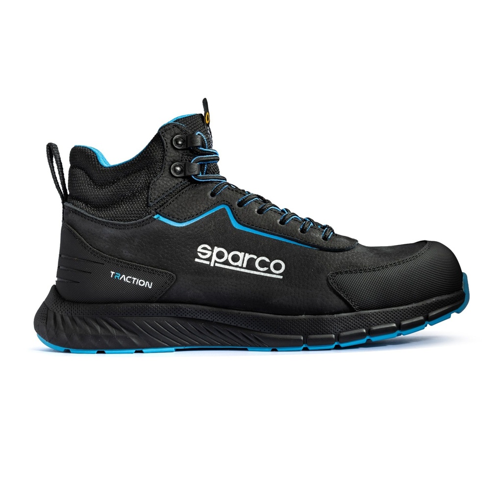 Sparco Traction-H Kamui S3S ESD High Top Nubuck Safety Shoes