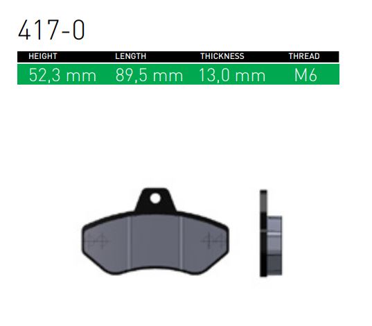Prodezine - Sinter Brake Pad Set - 417 - NEW RR