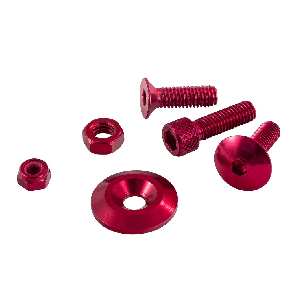 Bike-It Universal Set Screw Kit - 150 Piece - Red