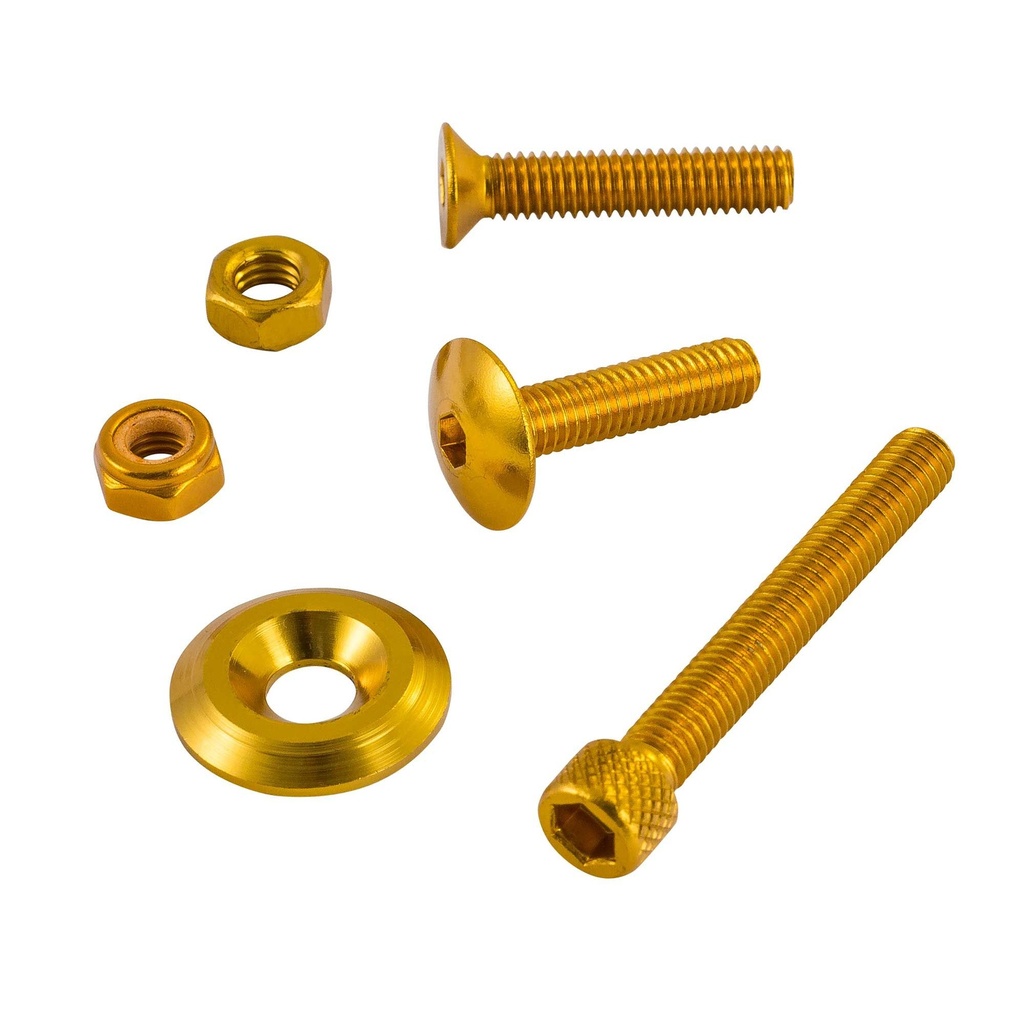 Bike-It Universal Set Screw Kit - 150 Piece - Gold