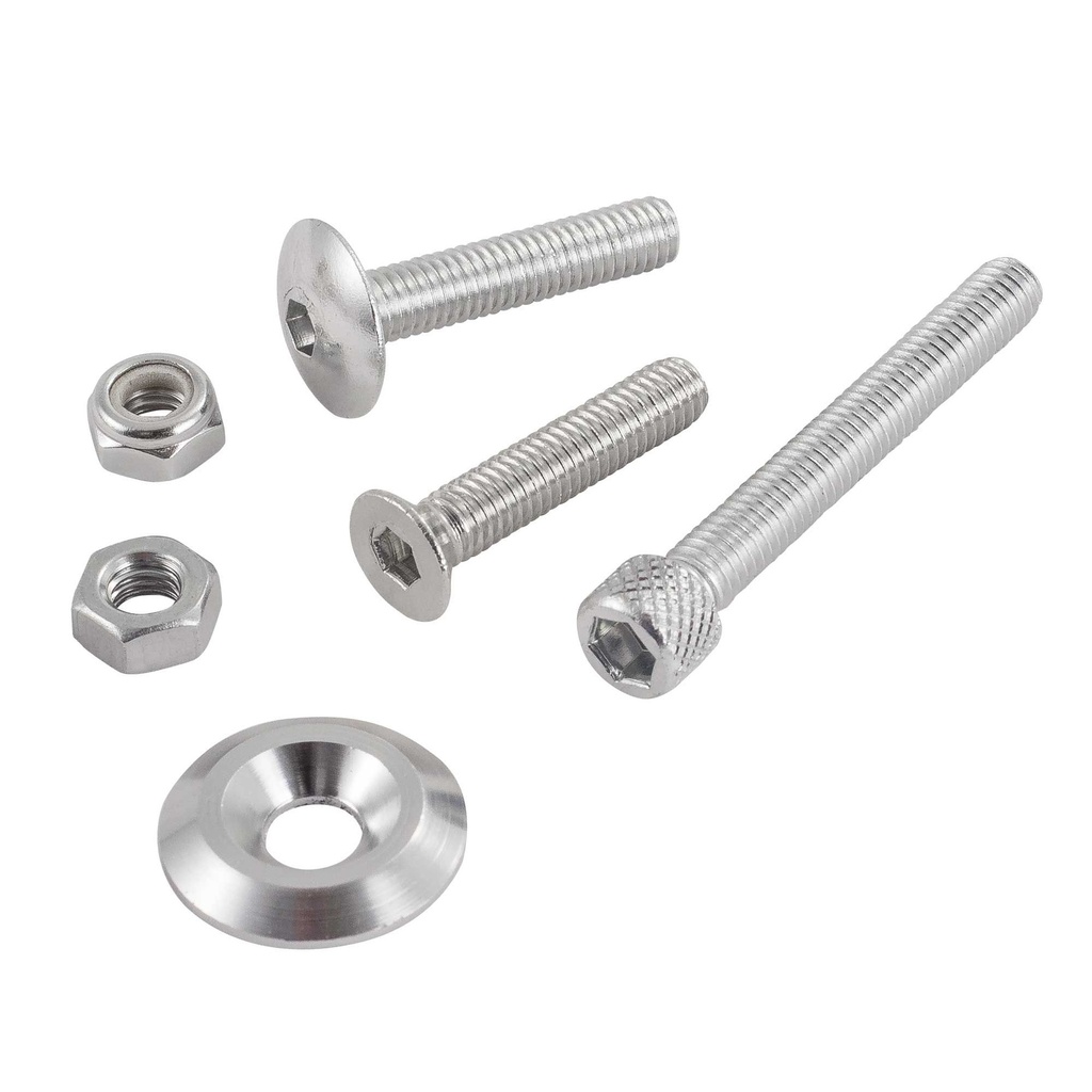Bike-It Universal Set Screw Kit - 150 Piece - Chrome