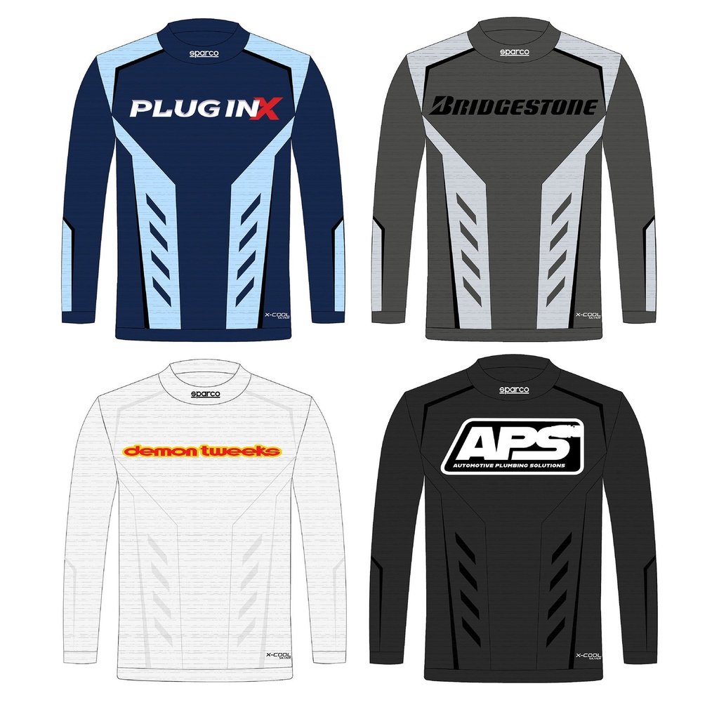 [7001554-3837402] Sparco Custom Design RW-10 Shield Pro Long Sleeve Top (XS, Black)