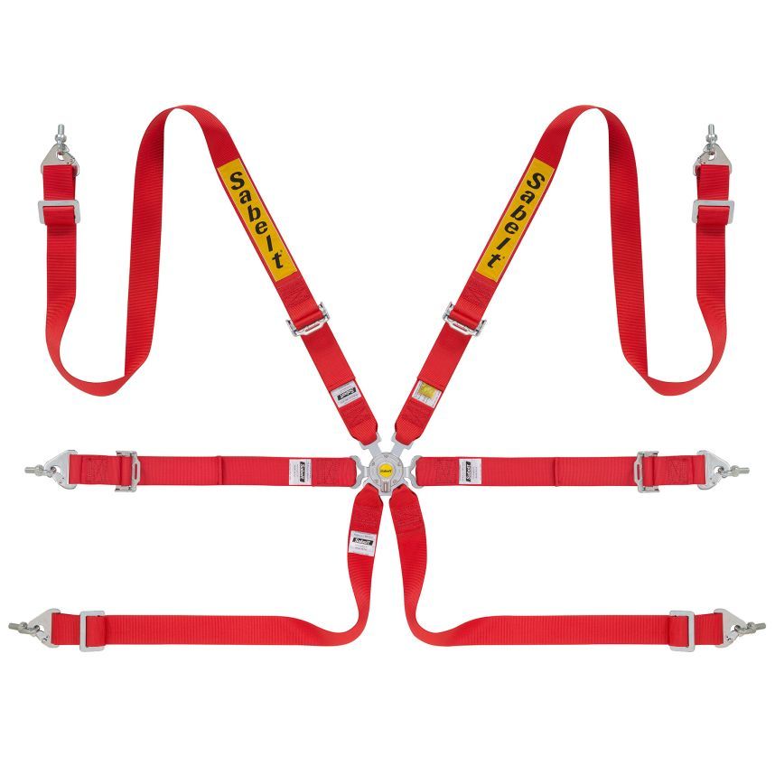 [7000787-3310507] Sabelt Steel Race / Rally 2x2 6 Point Harness (Black)