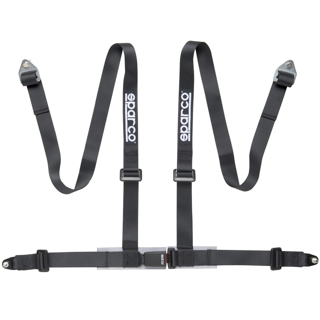 [2004936-2013463] Sparco Club H-4 4 Point Harness - Bolt In (Black)