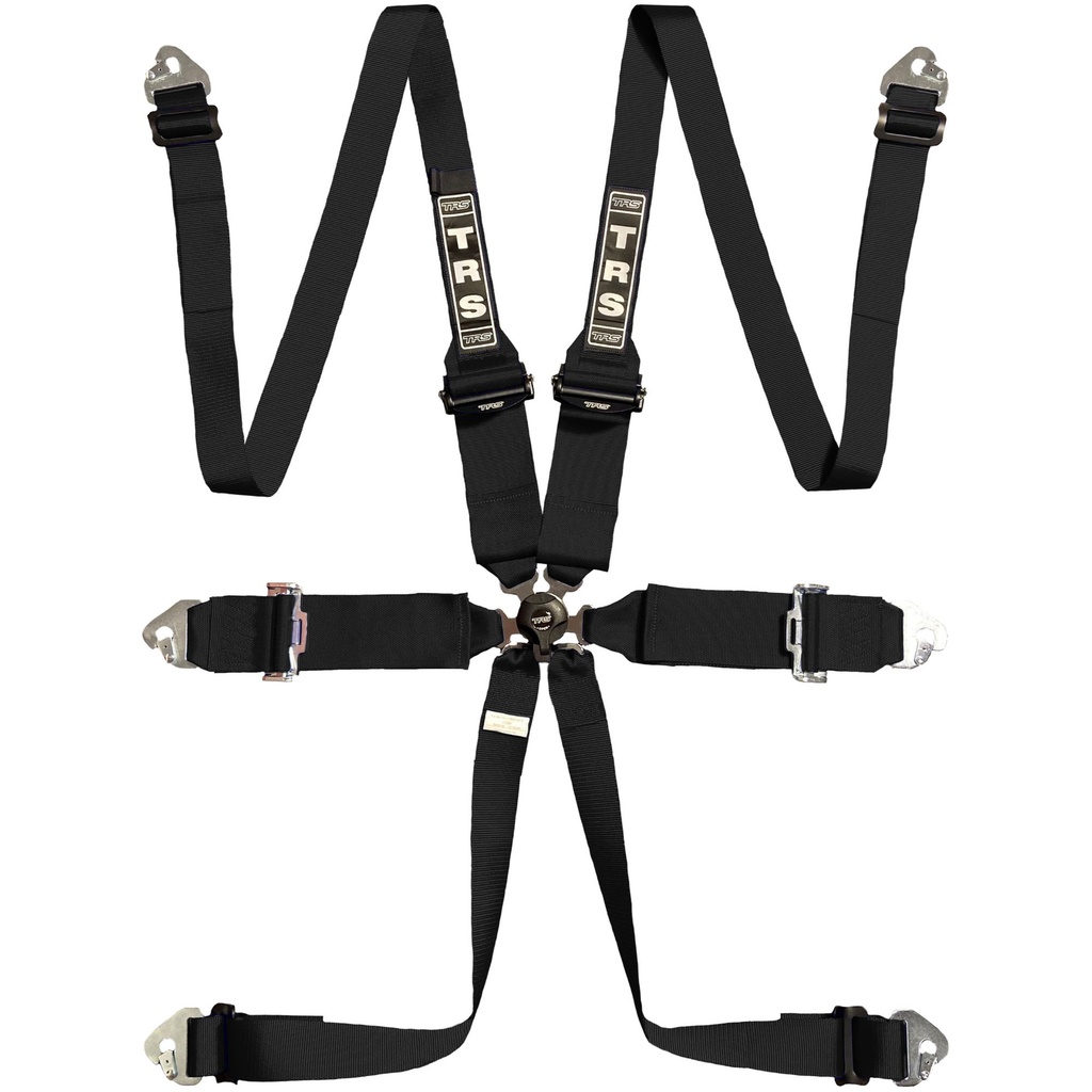 [2015288-1737029] TRS Magnum Standard / Superlite / Ultralite 6 Point FHR Harness (Black, Standard)