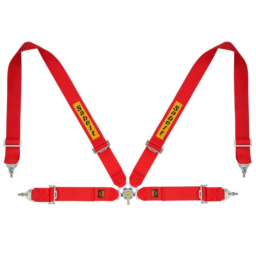 [7000789-3310411] Sabelt Steel 4 Point Harness (Black)