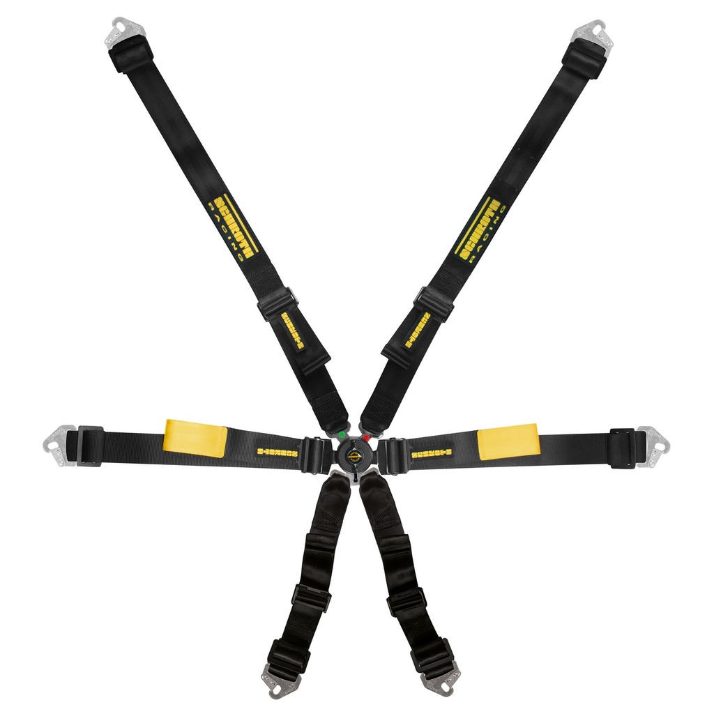 [7000251-1532916] Schroth Enduro Harness (Black, Universal, 3 Inch Shoulder / 2 Inch Lap)