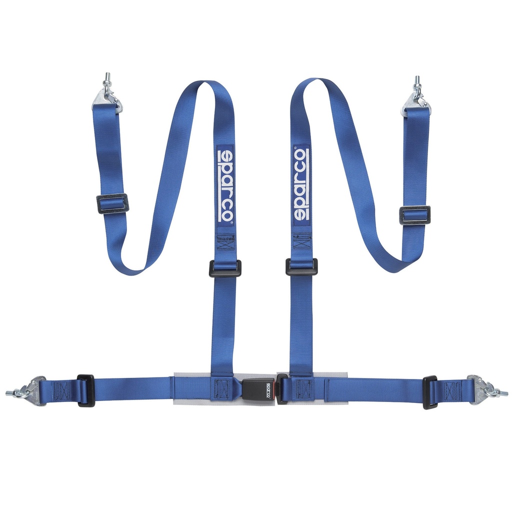 [2004935-2013522] Sparco Club H-4M 4 Point Harness - Clip In (Black)