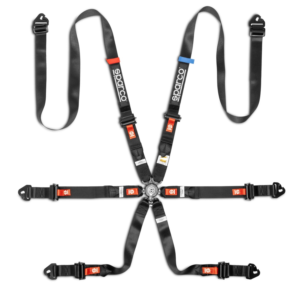[S/HBRN0047B0K0100N] Sparco Pro H-9 Endurance 6 Point Harness