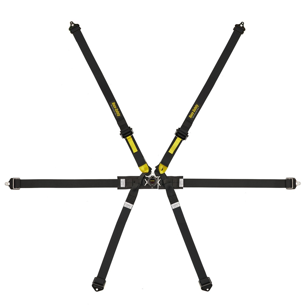 [7001916-3859598] Race Safety Accessories Pro 6 Point Single Seater Harness