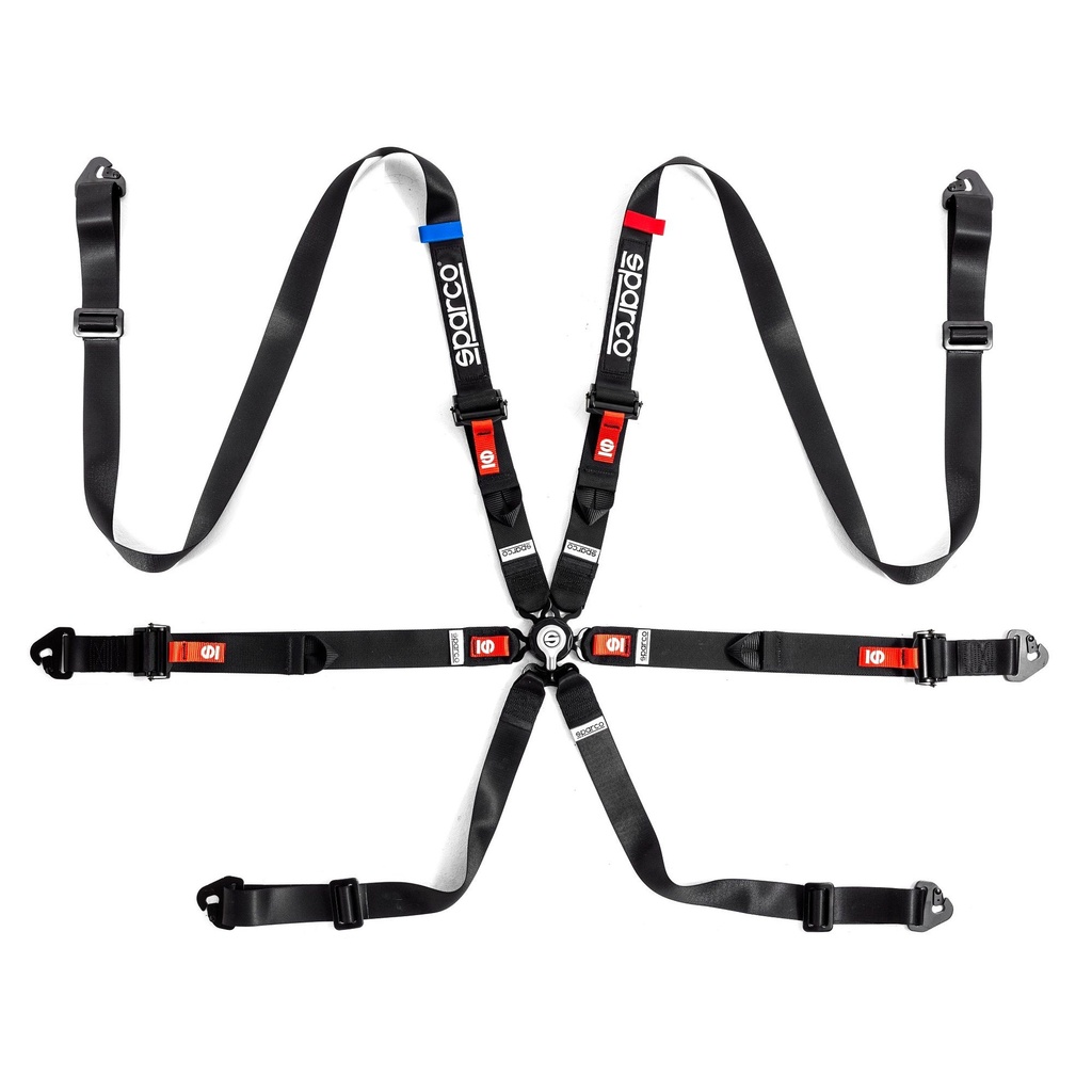 [S/H04825H1NR] Sparco Pro H-9 6 Point Harness