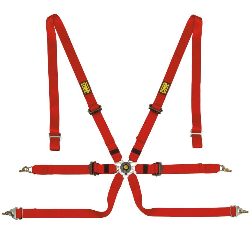 OMP One 2 Pull Down Saloon 6 Point Endurance Harness
