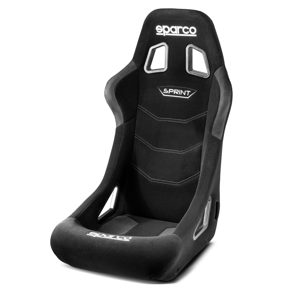 [7001848-3861879] Sparco Sprint + Steel Frame Seat (Large, Black)