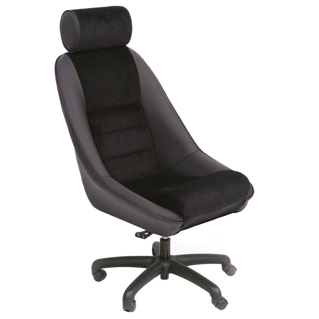 [905365-1926728] Cobra Classic RS Office Chair (Black Leather)