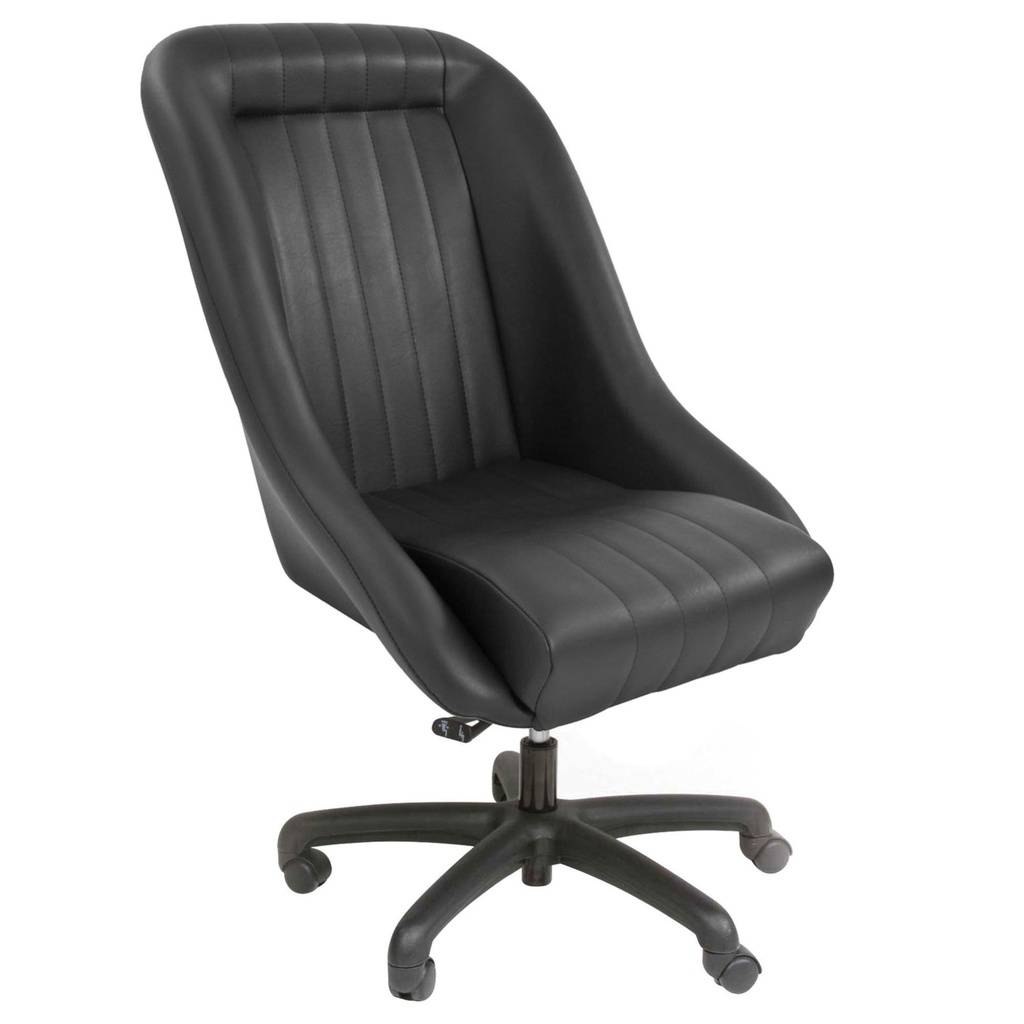 [905356-1902062] Cobra Classic Office Chair (Black, Leather)