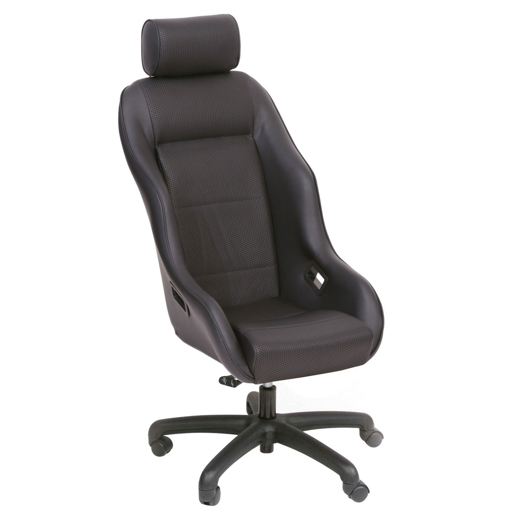 [906222-1902142] Cobra Classic RSR Office Chair (Black Leather)