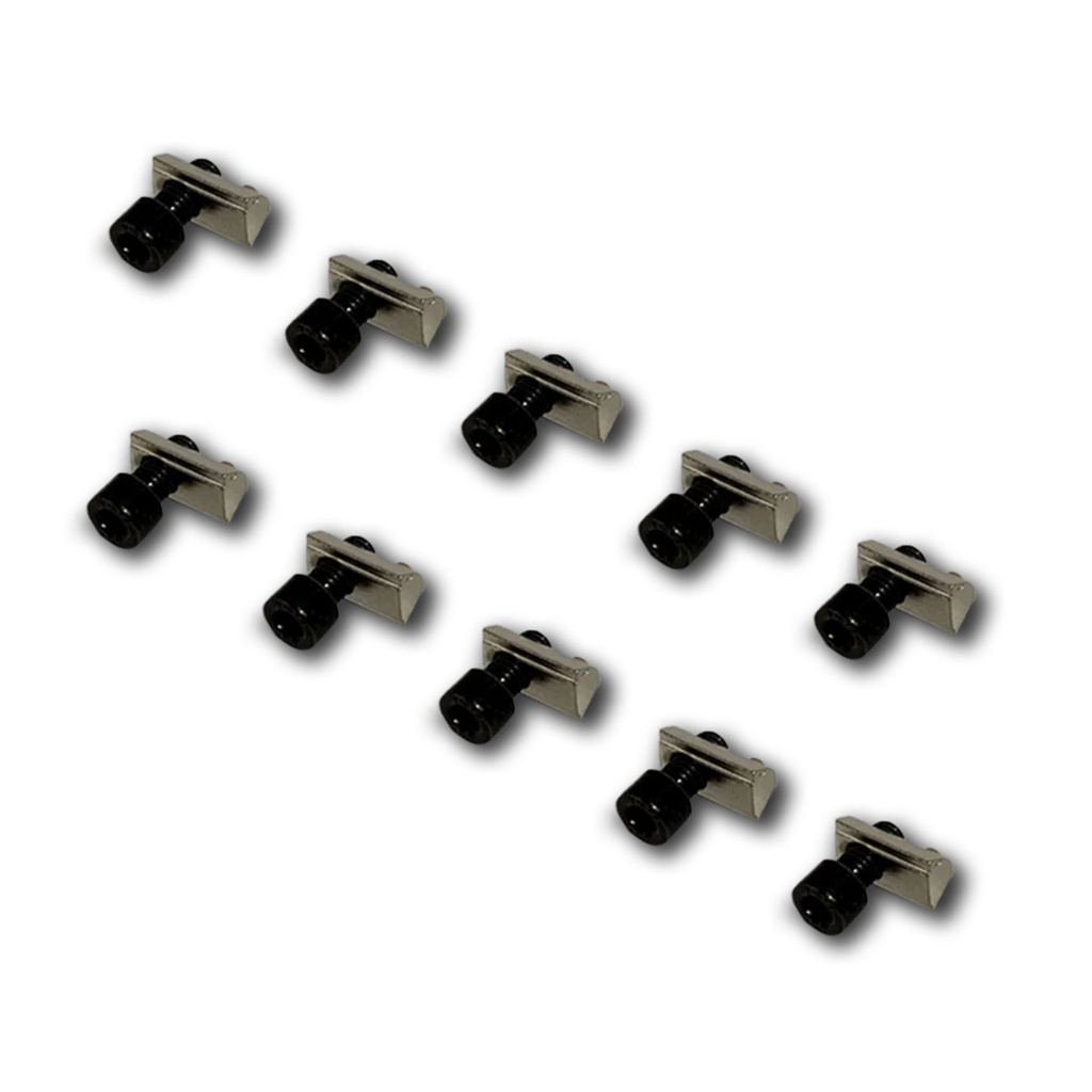 Trak Racer Screw and Ball Bearing Nut For 8mm T-Slot - Set Of 10